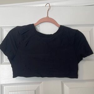 NWT Aerie smoothiez black cropped bra top